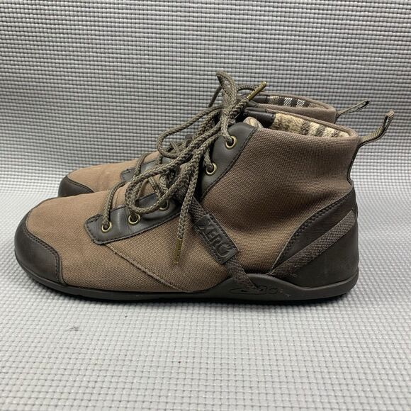 Xero Shoes Men\'s Size 11 Denver Brown Canvas Zero Drop Minimalist Boots